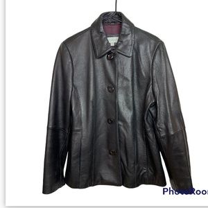 Vintage Liz Claiborne Soft 100% Leather Women’s Jacket/Blazer Size Large